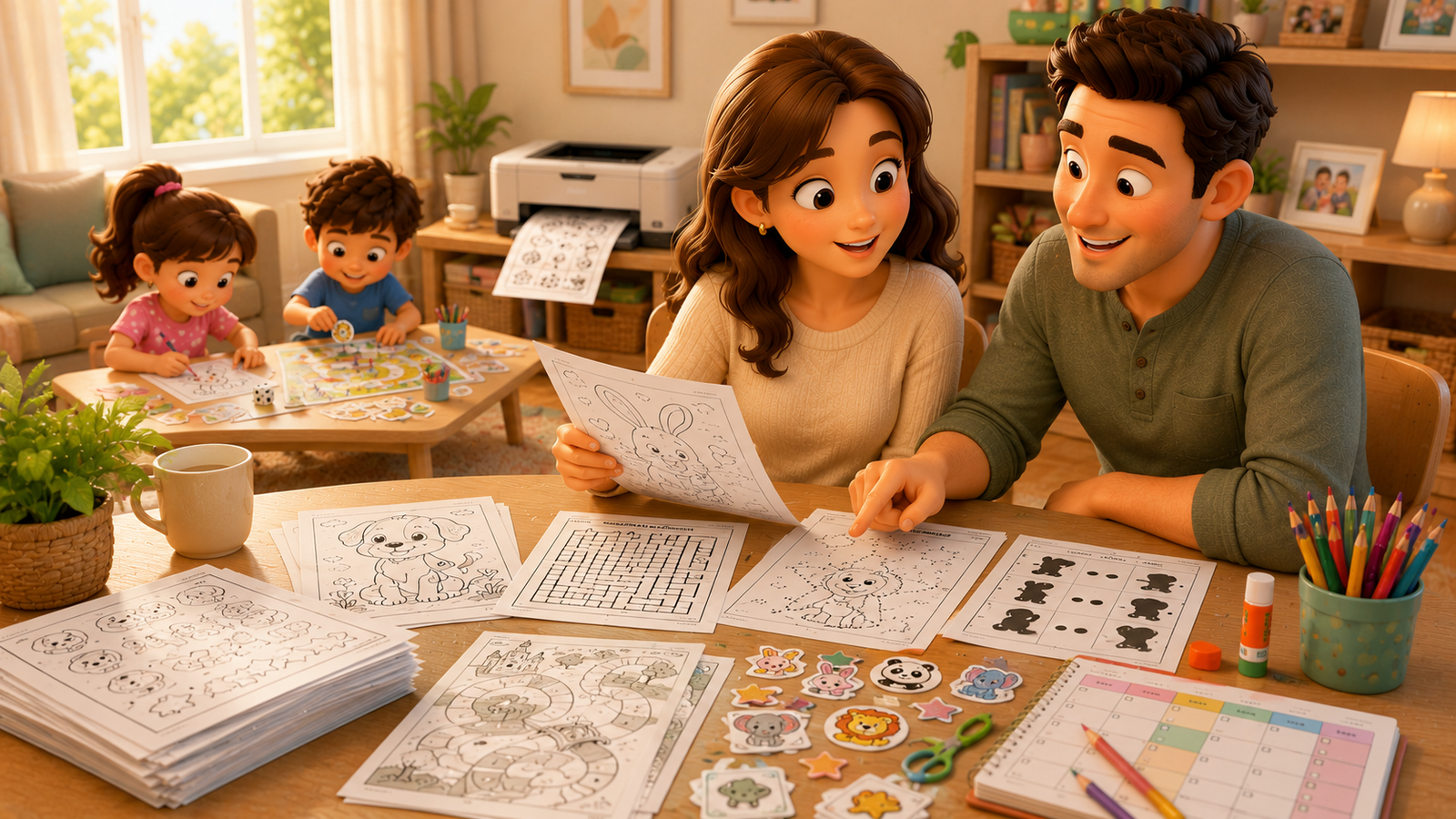 Parents pages for kids