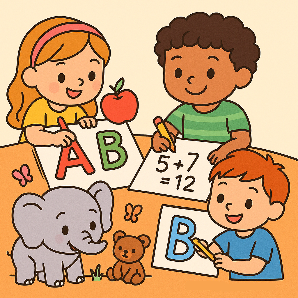 Kids coloring fun at PrintPlayland